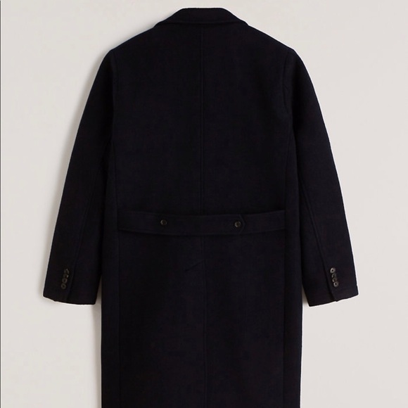Brand News Abercombie Wool-Blend Great Coat - Picture 3 of 4